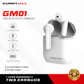 GADGET MAX GM-01 TWS BLUETOOTH EARBUDS - WHITE
